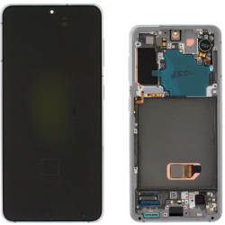Display LCD Originale Samsung Service Pack S21 SM-G991B Con frame Whit