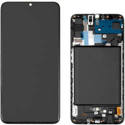 Display LCD Originale Samsung Service Pack A70 SM-A705F Con frame Blac