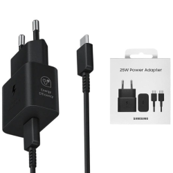 Kit Alimentatore 25W + Cavo dati (Blister - Type C/Type C - Nero)