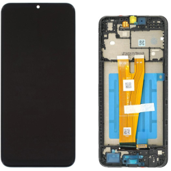 Display LCD Originale Samsung Service Pack A04 SM-A045F Con frame Blac
