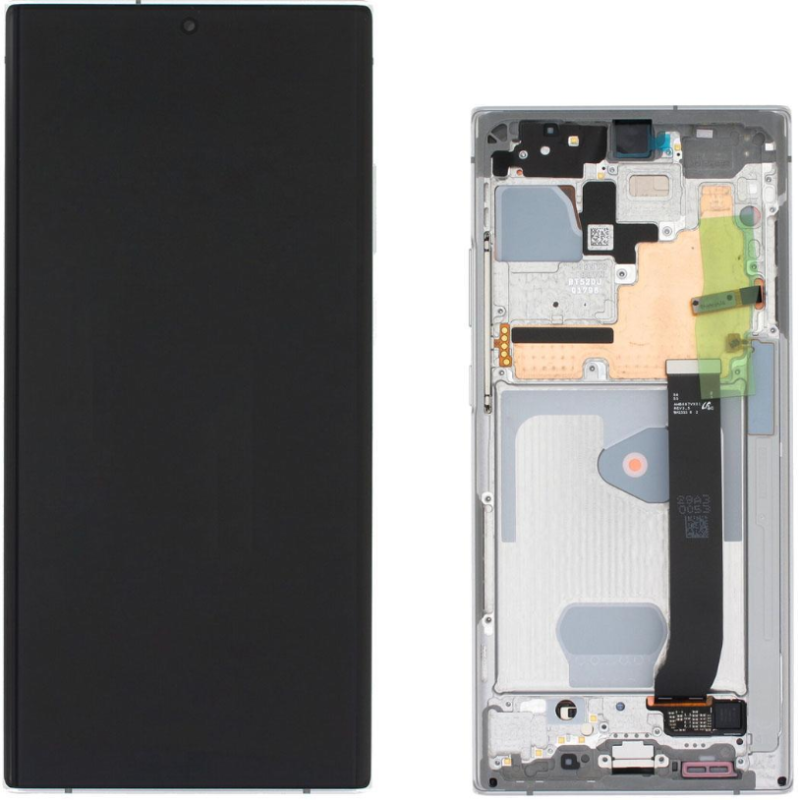 Display Service Pack Samsung N985F/N986F (Mystic White - Con frame - S